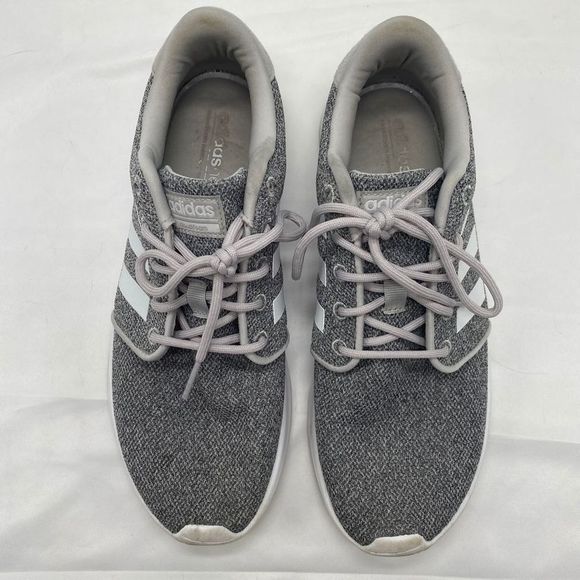 Adidas Gray Cloudfoam Lace Up Sneakers Size 8.5 - Picture 4 of 9